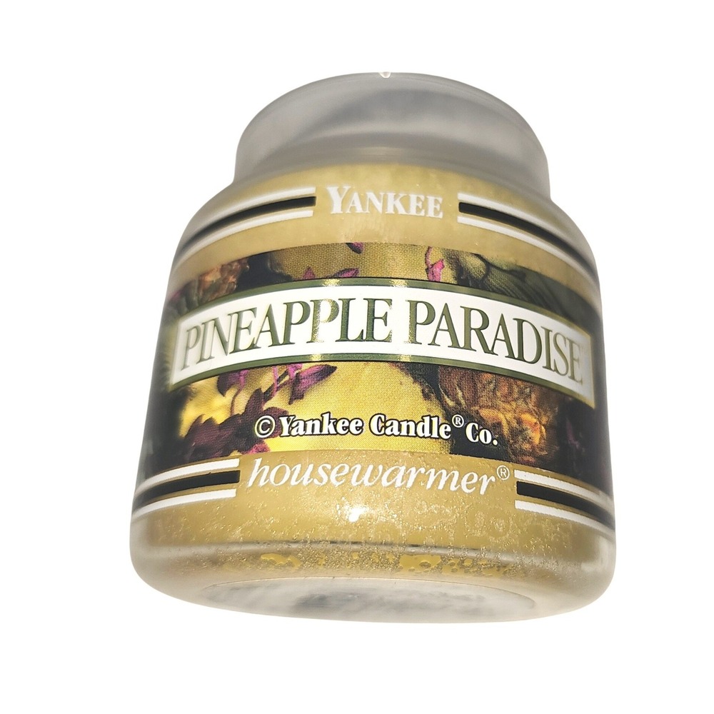 VTG NOS Yankee Candle Pineapple Paradise 3.7 oz NEW Black Band Retired - NO LID